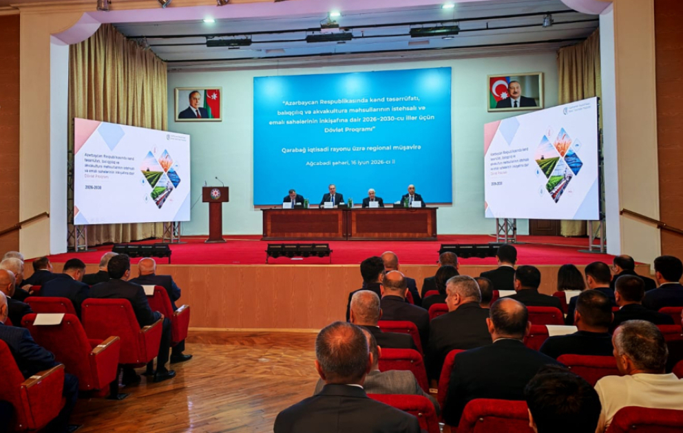 Ağcabədidə aqrar sahənin 2026–2030-cu illər üzrə inkişaf prioritetləri müzakirə olunur VİDEO