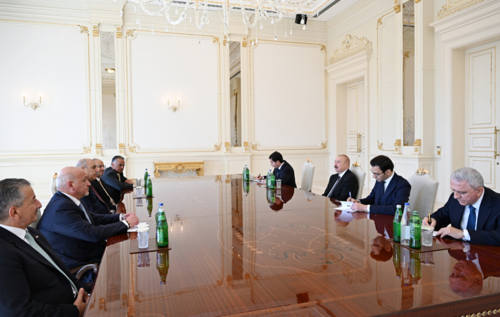 President Ilham Aliyev received delegation of the House of Representatives of the Hashemite Kingdom of Jordan VIDEO