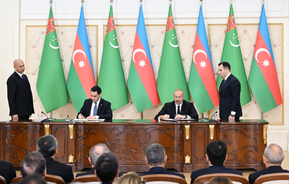 Azerbaijan and Turkmenistan exchanged documents signed VIDEO