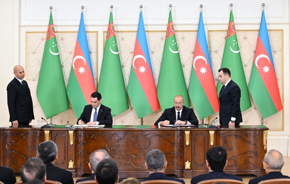 Aserbaidschan und Turkmenistan tauschen unterzeichnete Dokumente aus AKTUALISIERT VIDEO