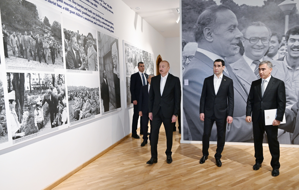 Presidents Ilham Aliyev and Serdar Berdimuhamedov viewed “Heydar Aliyev and Garabagh” exhibition in Shusha VIDEO