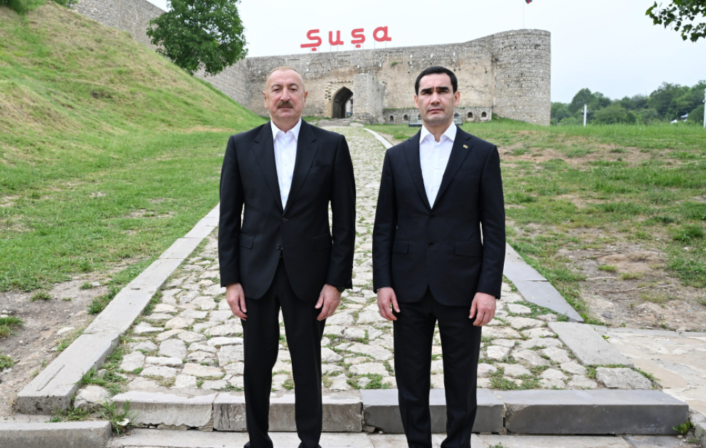 Auf den Social-Media-Konten von Präsident Ilham Aliyev Video zum Besuch von Serdar Berdimuhamedow in Aserbaidschan veröffentlicht VIDEO