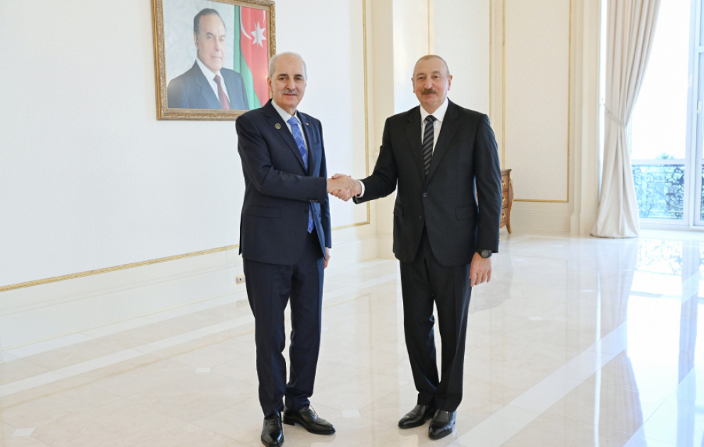President Ilham Aliyev received delegation led by Speaker of Grand National Assembly of Türkiye VIDEO