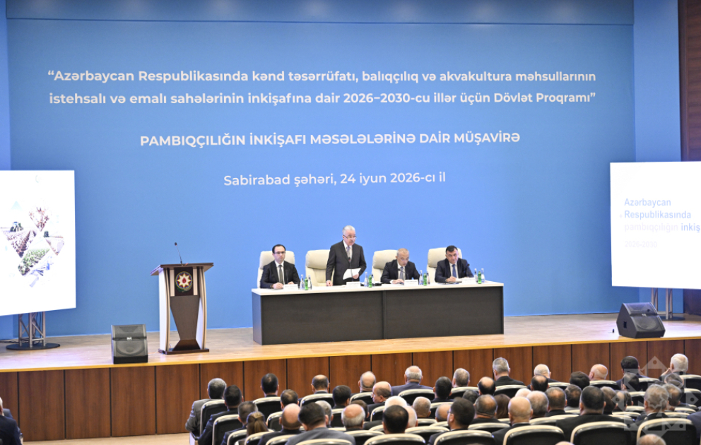 Sabirabadda pambıqçılığın inkişafına həsr olunmuş regional müşavirə keçirilib - YENİLƏNİB VİDEO