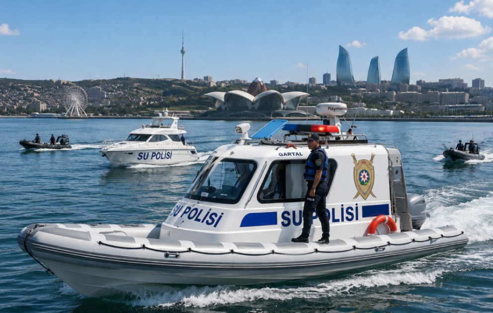Su polisi dəniz sahilində narkotiklərə qarşı əməliyyat təşkil edib VİDEO