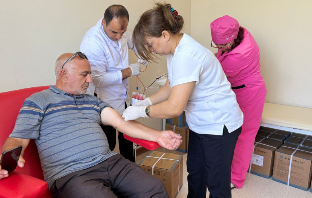 Naxçıvanda Aşura günü ilə əlaqədar keçirilən qanvermə aksiyasında 352 könüllü donor iştirak edib VİDEO