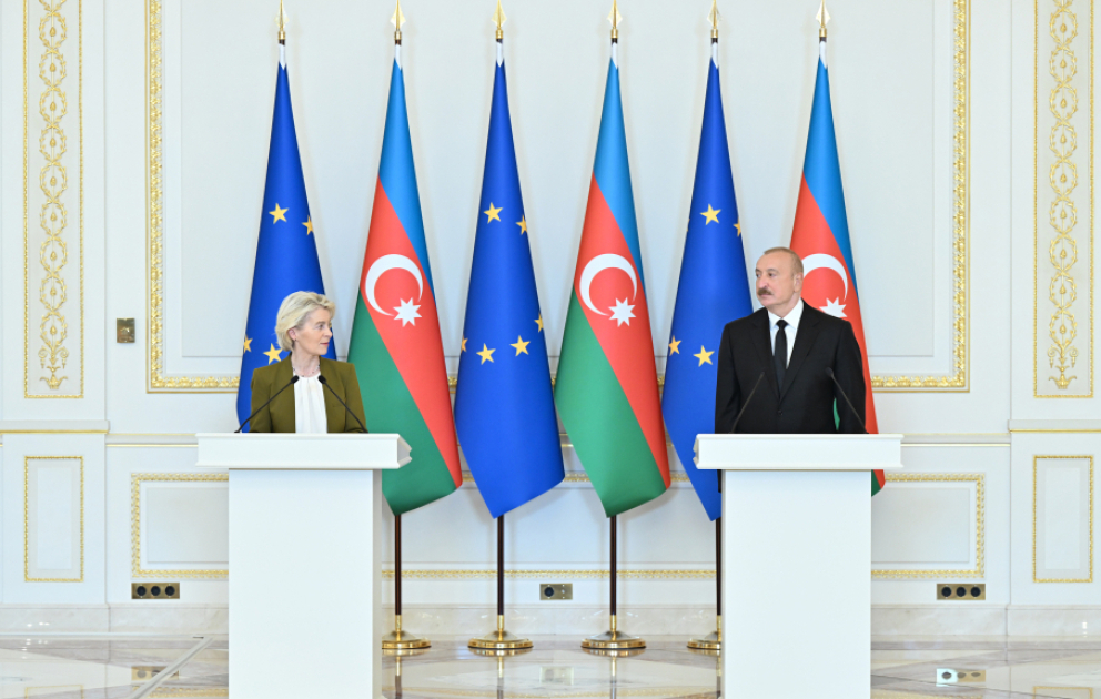 President Ilham Aliyev and President of the European Commission delivered press statements VIDEO