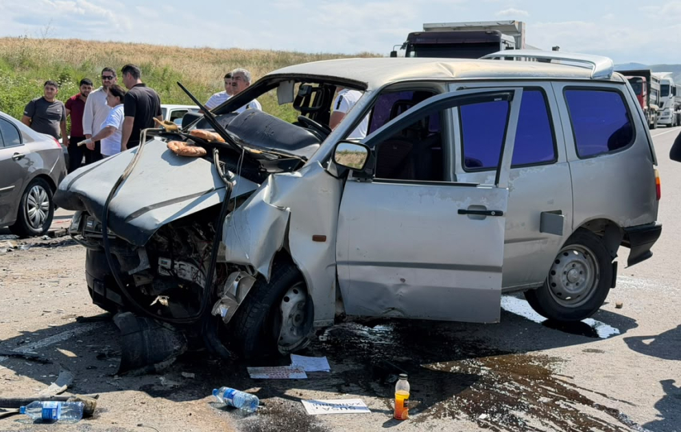 Ağdamda yol qəzasında 3 nəfər xəsarət alıb VİDEO