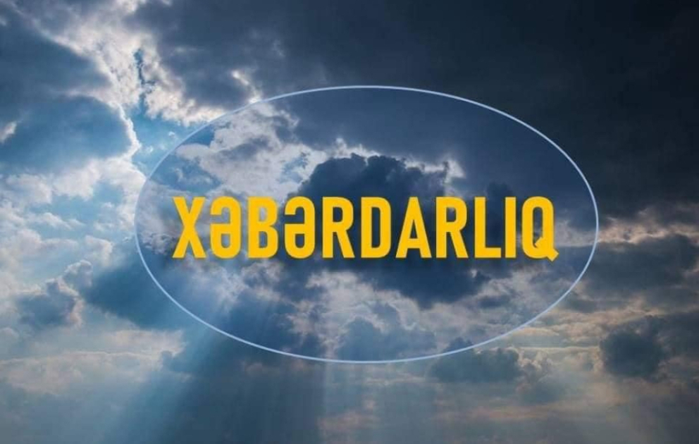 Yağış yağacaq, dolu düşəcək, çaylarda sululuq artacaq - XƏBƏRDARLIQ VİDEO