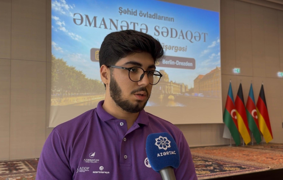 Şəhid övladı: Ali təhsilimi Avropada davam etdirməyi düşündüyüm üçün Almaniyadakı yay düşərgəsi mənim üçün önəmlidir VİDEO