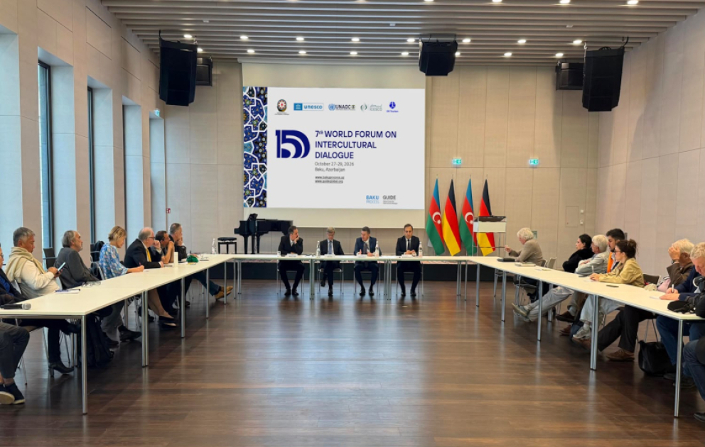 Berlində Bakı Prosesi və VII Ümumdünya Mədəniyyətlərarası Dialoq Forumu ilə bağlı təqdimat olub VİDEO