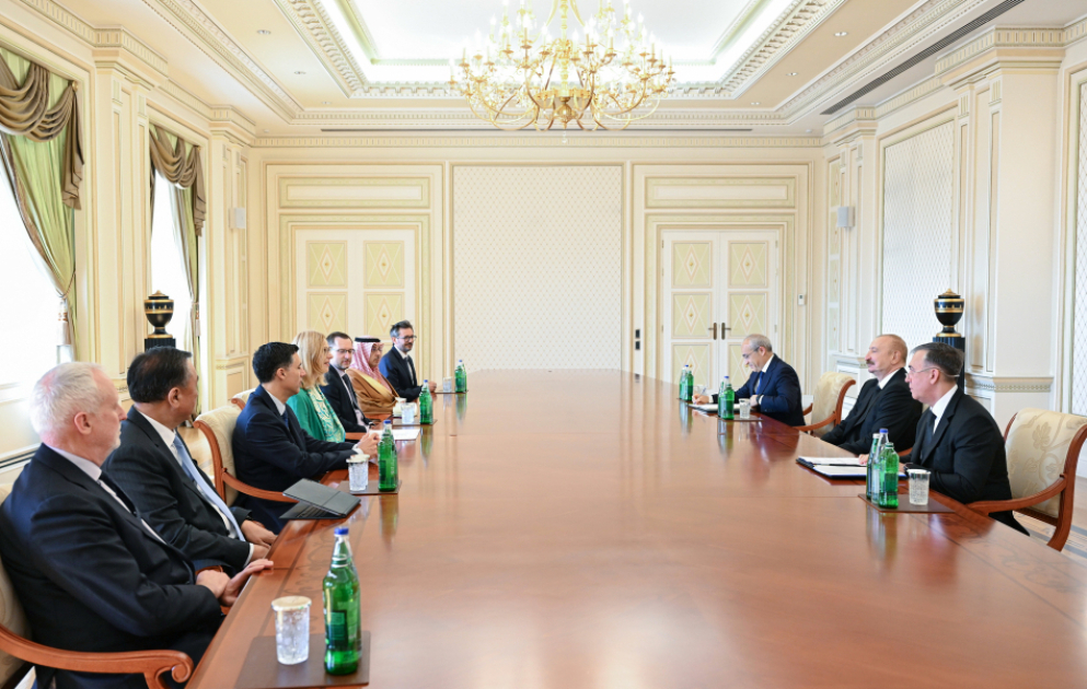 Le président Aliyev reçoit les dirigeants de plusieurs institutions internationales VIDEO
