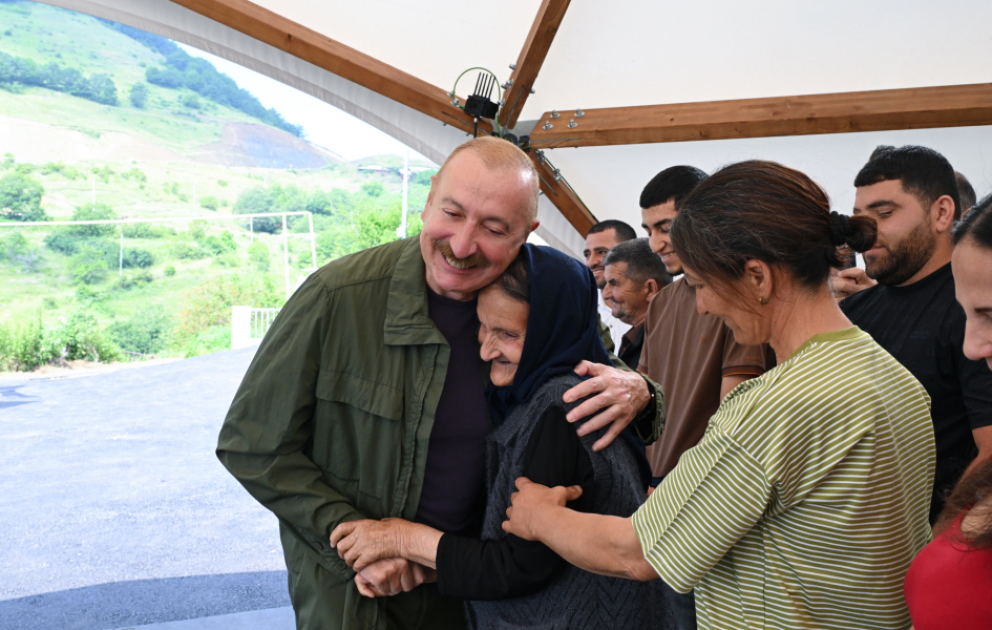 President Ilham Aliyev’s social media accounts shared video from Kichik Galaderesi village in Shusha VIDEO
