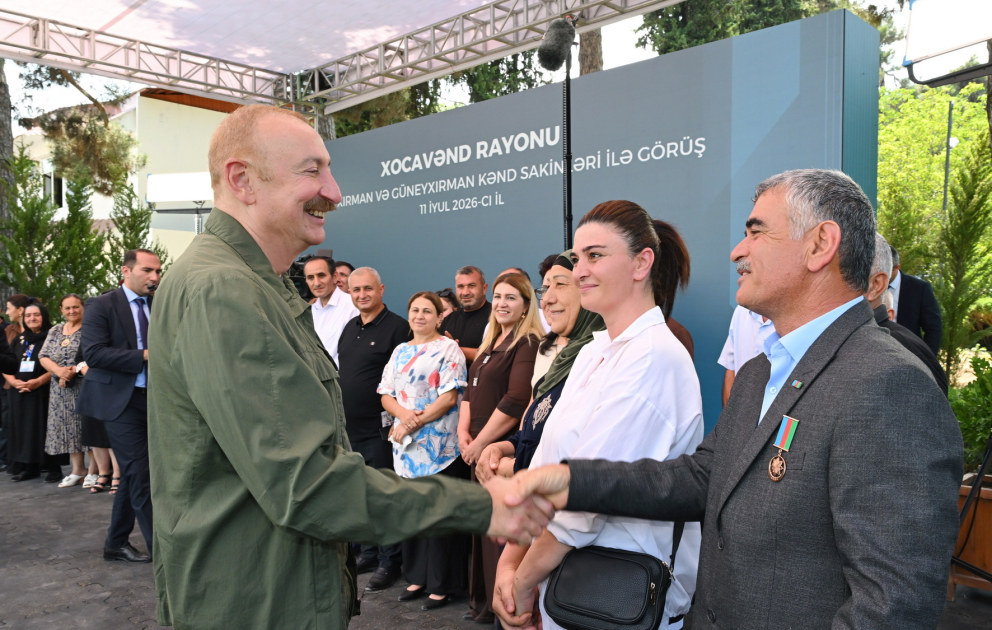 Prezident İlham Əliyev Xocavənd rayonunun Quzeyxırman kəndində olub - YENİLƏNİB VİDEO