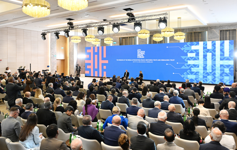 Prezident İlham Əliyev Şuşa Qlobal Media Forumunun keçirilməsinin məqsədindən danışıb VİDEO