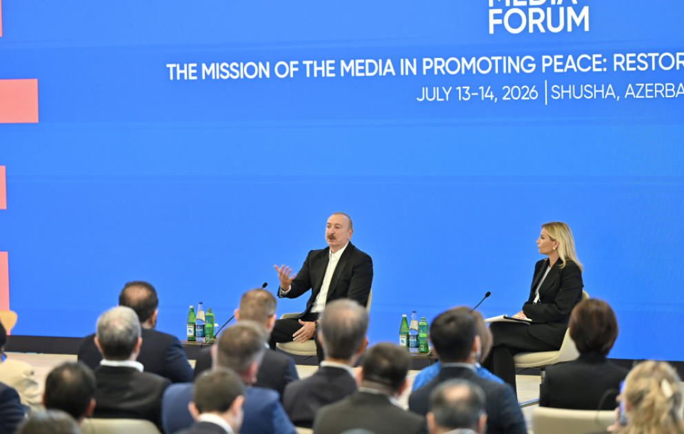 Prezident İlham Əliyevin sosial media hesablarında IV Şuşa Qlobal Media Forumu ilə bağlı videoçarx paylaşılıb VİDEO
