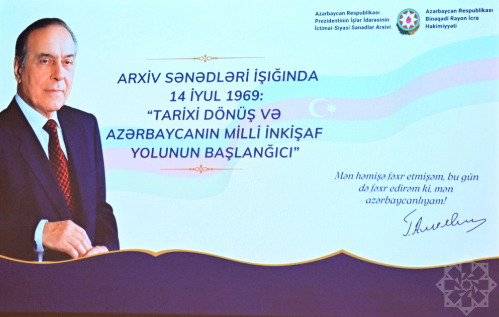 Heydər Əliyevin Azərbaycanda siyasi hakimiyyətə gəlişi milli inkişafın yeni mərhələsinin əsasını qoyub VİDEO