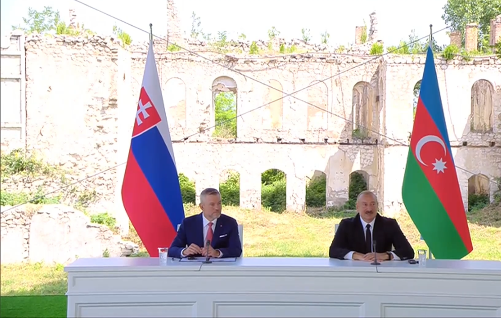 Prezident: Azərbaycan-Slovakiya siyasi əlaqələri çox yüksək səviyyədədir VİDEO