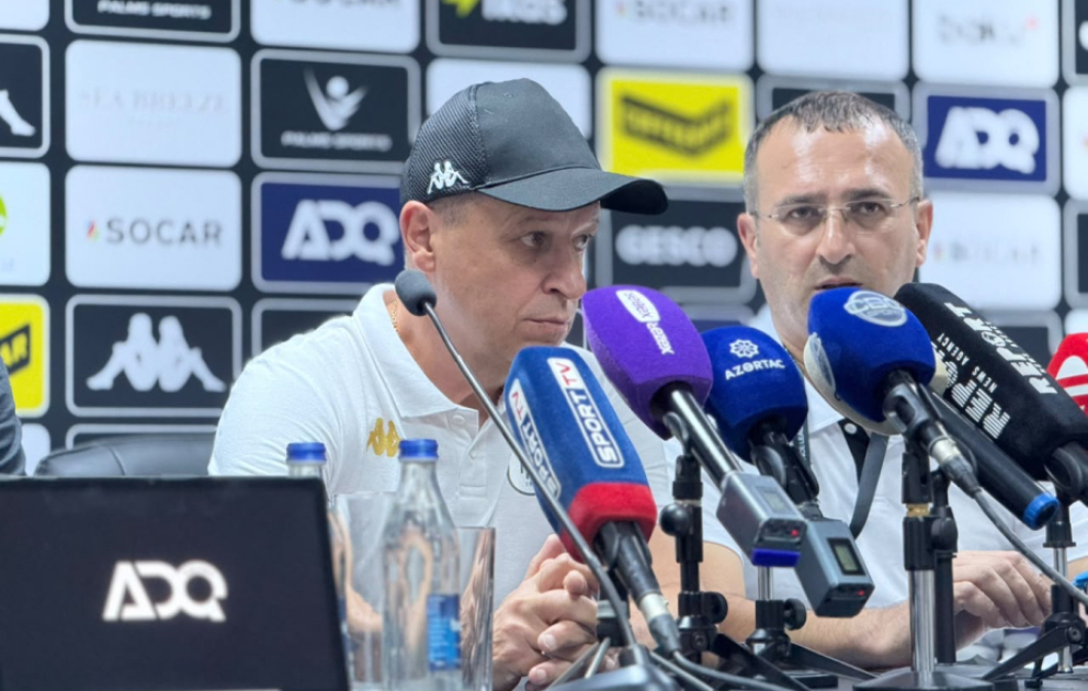 "Neftçi"nin baş məşqçisi: Ümid edirəm ki, sabah üstün tərəf biz olacağıq VİDEO