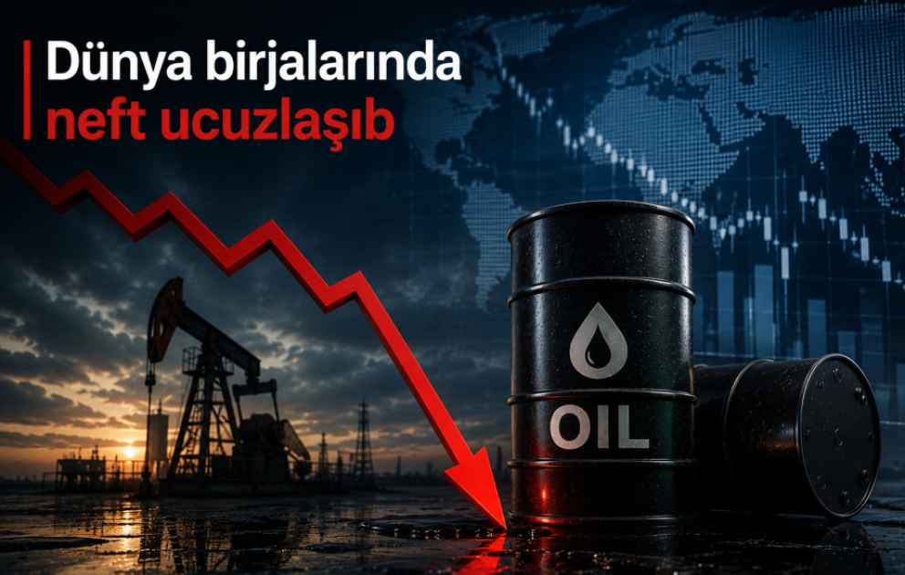 Dünya birjalarında neft ucuzlaşıb VİDEO