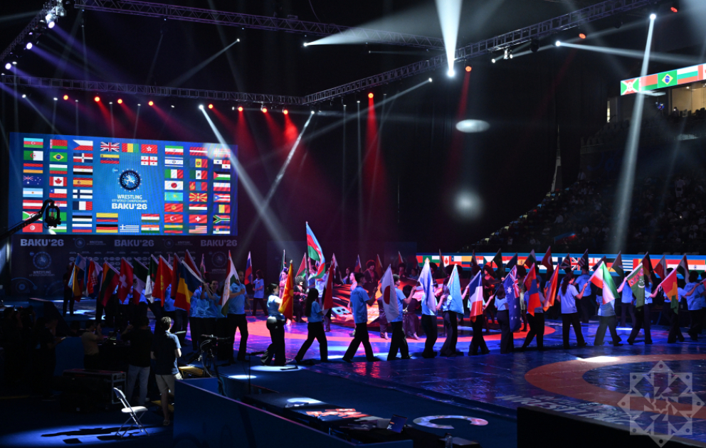 Bakıda güləş üzrə U-17 dünya çempionatının açılış mərasimi keçirilib VİDEO