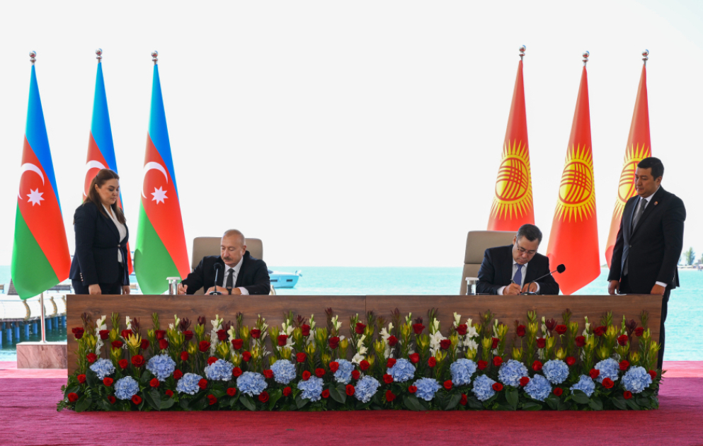 Azerbaijan and Kyrgyzstan exchanged the documents signed VIDEO