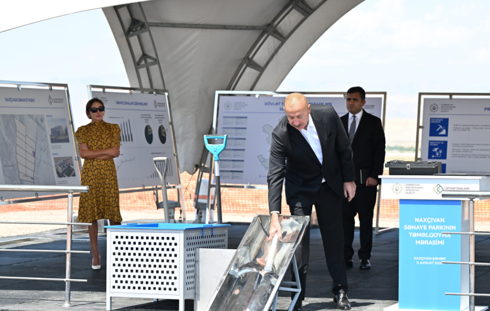 President Ilham Aliyev laid foundation stone for Nakhchivan Industrial Park VIDEO