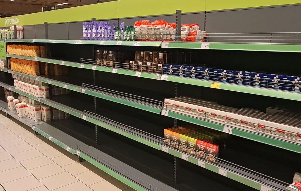 В Украине возникла нехватка продовольствия – видеорепортаж АЗЕРТАДЖ ВИДЕО