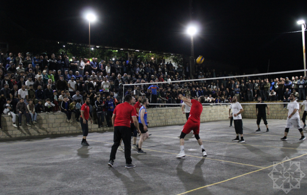 Qusarda kəndlərarası voleybol yarışı Çempionlar liqasını xatırladıb – VİDEO