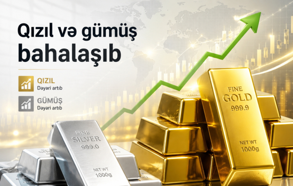 Qızıl və gümüş bahalaşıb VİDEO
