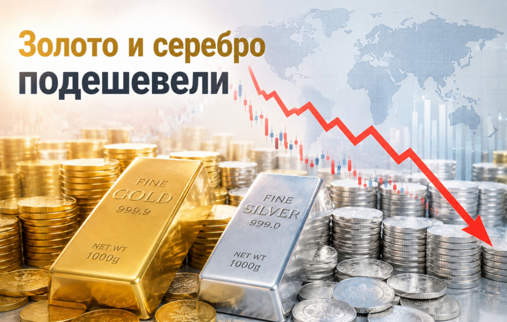 Цены на золото и серебро снизились ВИДЕО