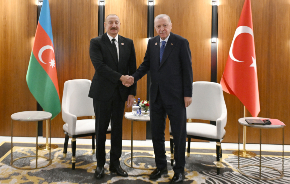 President Ilham Aliyev met with President of Türkiye Recep Tayyip Erdoğan in Bishkek VIDEO