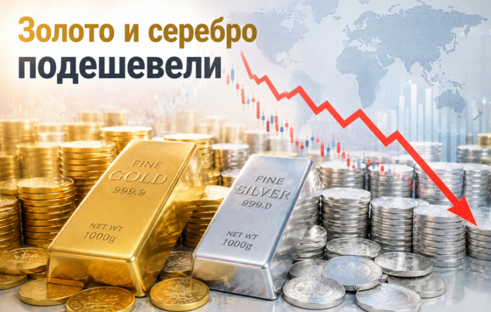 На мировом рынке снизились цены на золото и серебро ВИДЕО