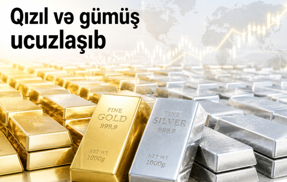 Qızıl və gümüş ucuzlaşıb VİDEO
