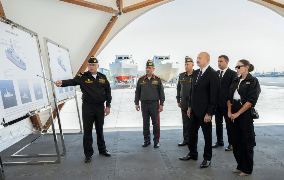 President's social media accounts share video of his visit to Azerbaijani Navy VIDEO