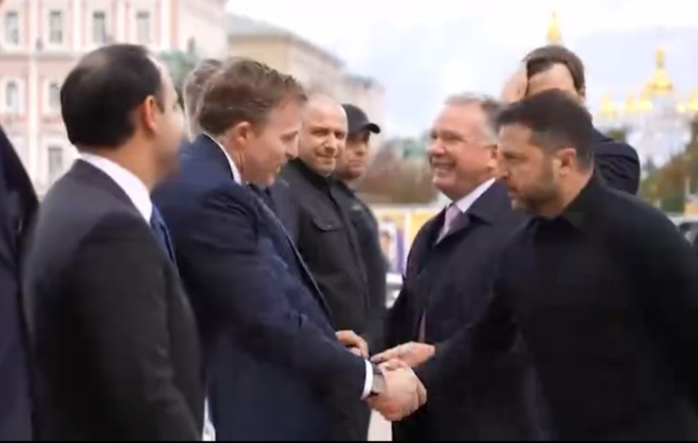 Kiyevdə ABŞ Prezidentinin xüsusi nümayəndələri ilə danışıqlar aparılır VİDEO
