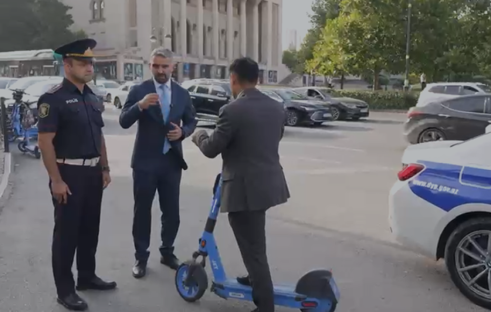 Velosiped və skuter sürücüləri üçün profilaktik tədbirlər həyata keçirilir VİDEO