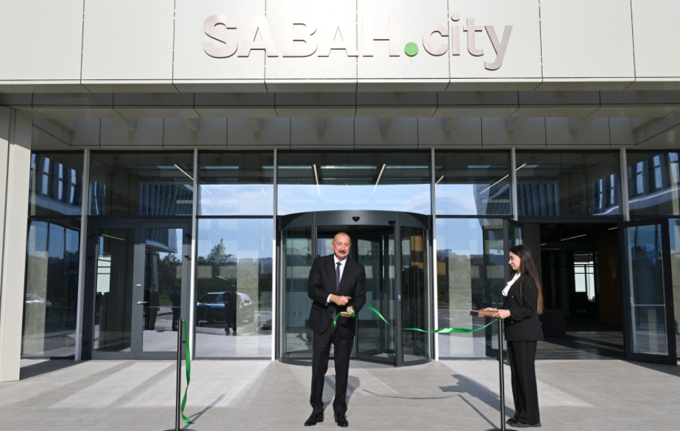 Prezident İlham Əliyev “SABAH.city” innovasiya şəhərciyinin birinci mərhələsinin açılışında iştirak edib VİDEO