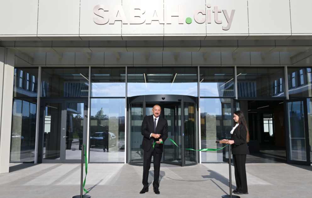 Ilham Aliyev nimmt an Eröffnung des Innovationscampus „SABAH.city“ teil VIDEO
