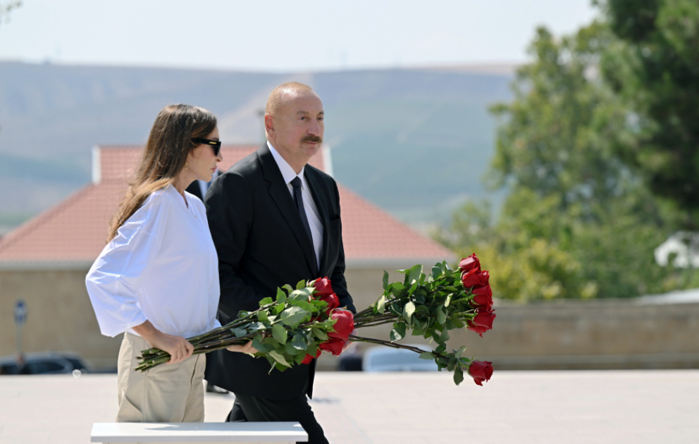 President Ilham Aliyev and First Lady Mehriban Aliyeva arrived in Shamakhi district VIDEO