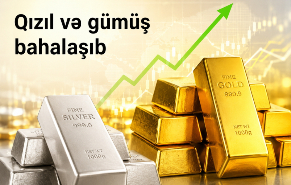 Qızıl və gümüş bahalaşıb VİDEO