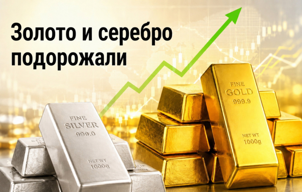 Цены на золото и серебро повысились ВИДЕО