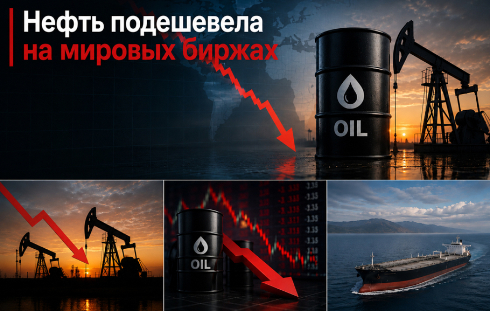 На мировых биржах цены на нефть снижаются ВИДЕО
