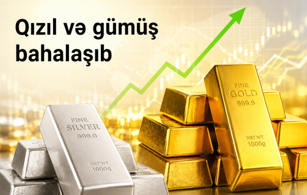 Qızıl və gümüş bahalaşıb VİDEO