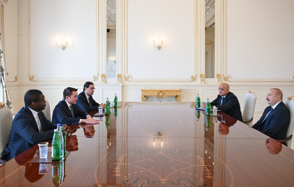 Präsident Ilham Aliyev empfängt CEO von Brookfield Asset Management VIDEO