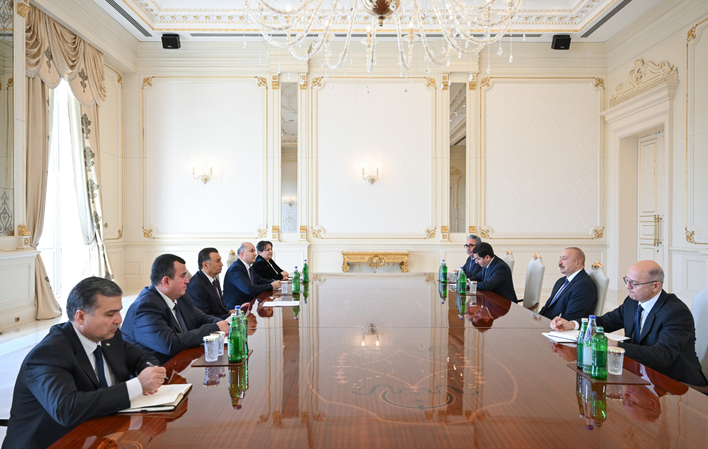 Le président azerbaïdjanais reçoit le Premier ministre du Tadjikistan VIDEO