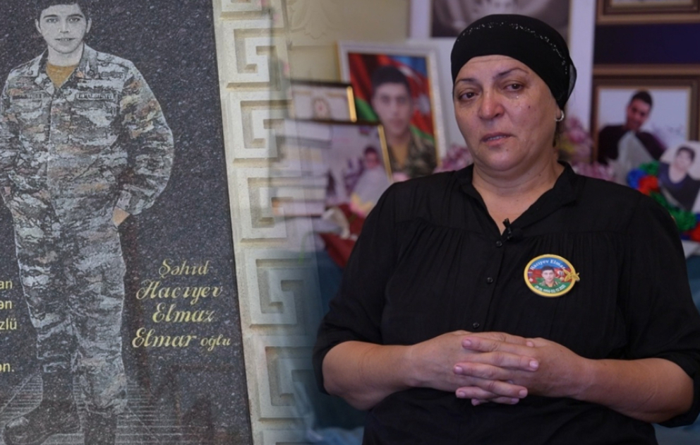 “Şəhid olduğunu yuxumda görmüşdüm” - Elmaz Hacıyevin anası VİDEO