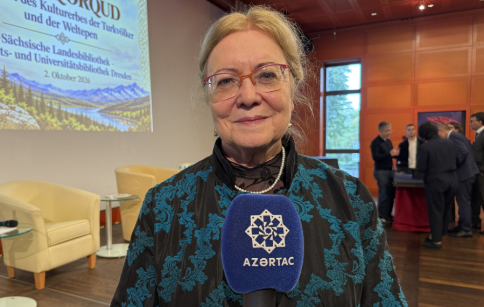 Professor Eva-Maria Aux: “Kitabi-Dədə Qorqud” Şərq və Qərb arasında möhkəm bir körpüdür VİDEO