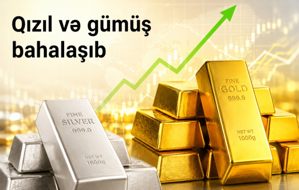 Qızıl və gümüş bahalaşıb VİDEO