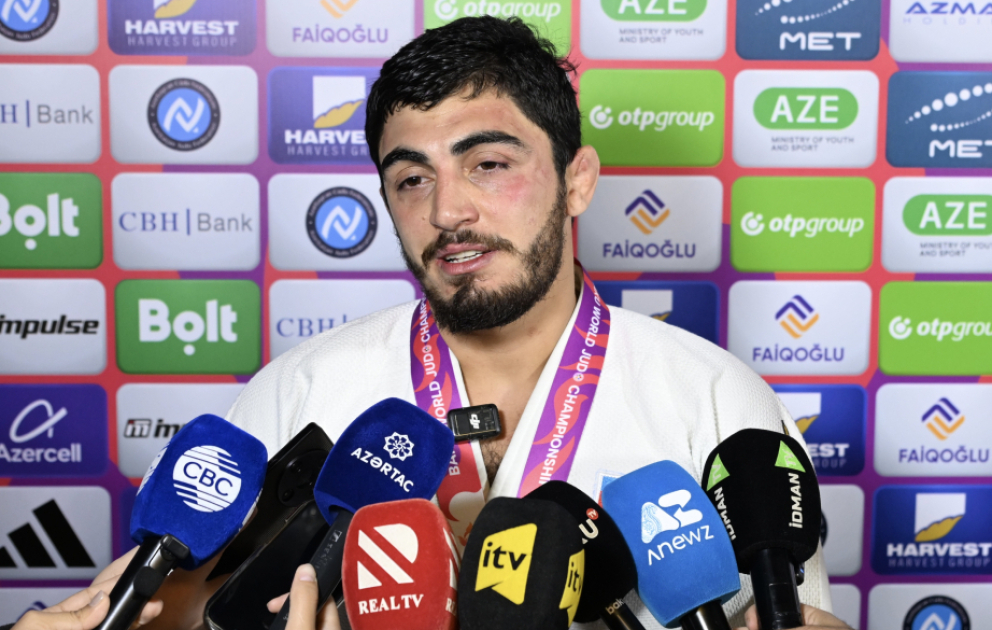 Dünya üçüncüsü olan Azərbaycan cüdoçusu: Tatamiyə çıxanda birinci atamı sevindirməyi düşünürdüm VİDEO